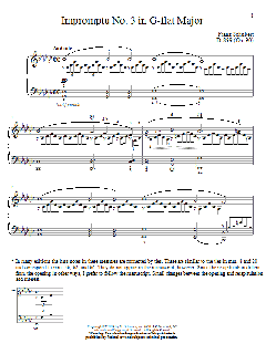Impromptu No. 3 In G-Flat Major von Franz Schubert (Download) 