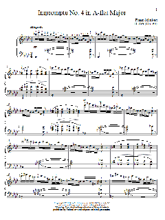 Impromptu No. 4 In A-Flat Major von Franz Schubert (Download) 