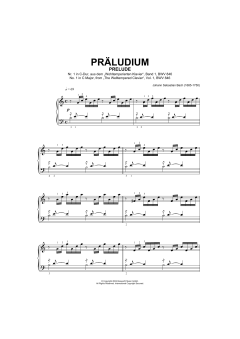 Prelude No.1 in C Major von Johann Sebastian Bach (Download) 