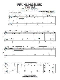 Spring Song, from Songs Without Words, Op.62 von Felix Mendelssohn (Download) 