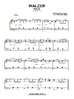 Waltz Op. 39, No. 15 von Johannes Brahms (Download) 
