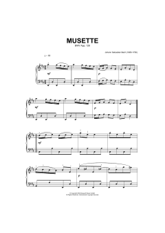 Musette In D Major, BWV App. 126 von Johann Sebastian Bach (Download) 