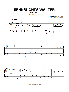Sehnsuchts-Walzer (Longing), Op.9, No.2, D365 von Franz Schubert (Download) 
