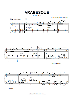 Arabesque, Op.100, No.2 von Friedrich Burgmuller (Download) 