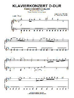 Piano Concerto In D Major, Theme From First Movement von Franz Joseph Haydn (Download) 