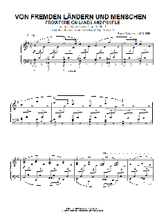 From Foreign Lands And People von Robert Schumann (Download) 