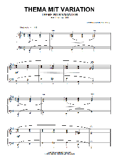 Theme With Variation, From Op.228 von Cornelius Gurlitt (Download) 