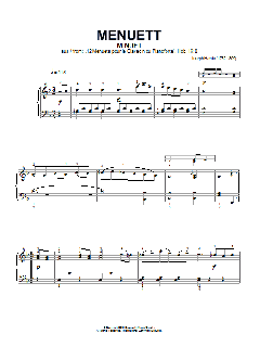 Minuet, From 12 Menuets Pour Le Clavecin Ou Pianoforte von Franz Joseph Haydn (Download) 