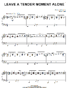 Leave A Tender Moment Alone von Billy Joel (Download) 