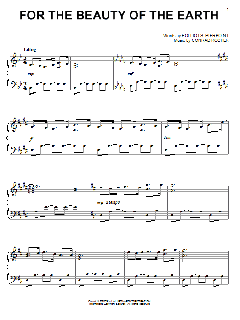 For The Beauty Of The Earth von Conrad Kocher (Download) 