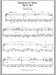 Nocturne In E Minor Op. 72, No. 1 von Frédéric Chopin (Download) 