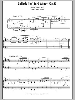 Ballade No. 1 In G Minor, Op.23 (Excerpts) von Frédéric Chopin (Download) 