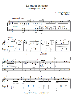 The Shepherd's Return von Johann Friedrich Burgmüller (Download) 