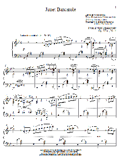 June: Barcarole von Alexandre Dossin (Download) 