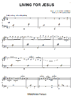 Living For Jesus von Thomas O. Chisholm (Download) 