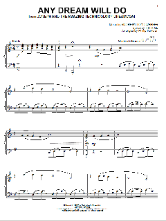 Any Dream Will Do von Andrew Lloyd Webber (Download) 