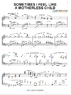 Sometimes I Feel Like A Motherless Child von African-American Spiritual (Download) 