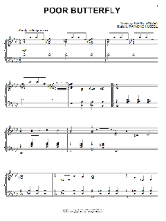 Poor Butterfly von Raymond Hubbell (Download) 