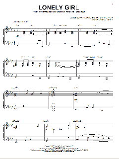 Lonely Girl [Jazz version] von Bill Evans (Download) 