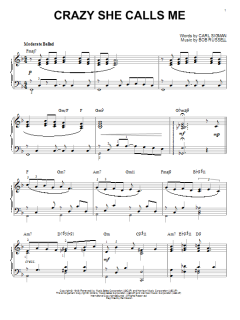 Crazy She Calls Me [Jazz version] von Bob Russell (Download) 