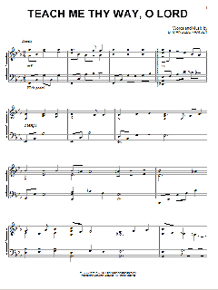 Teach Me Thy Way, O Lord von B. Mansell Ramsey (Download) 
