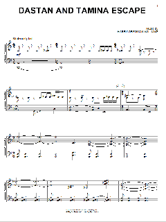 Dastan And Tamina Escape von Harry Gregson-Williams (Download) 