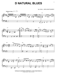 D Natural Blues von Wes Montgomery (Download) 