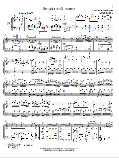 Sonata in G Minor, Op. 49, No. 1 von Ludwig van Beethoven (Download) 