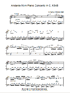 Andante von Wolfgang Amadeus Mozart (Download) 