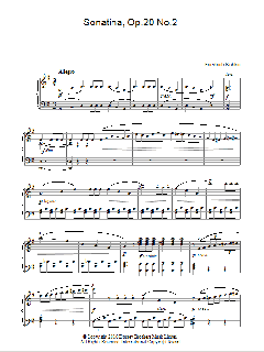Sonatina, Op. 20, No. 2 von Friedrich Kuhlau (Download) 
