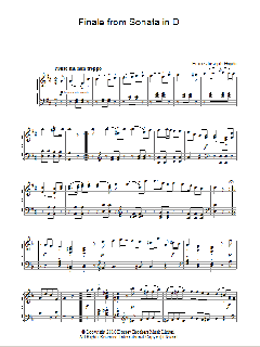 Finale From Sonata In D von Franz Joseph Haydn (Download) 