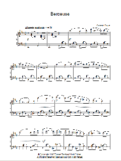 Berceuse von Gabriel Fauré (Download) 