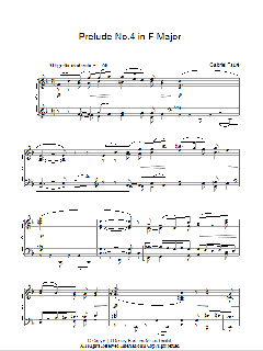 Prelude No. 4 In F von Gabriel Fauré (Download) 