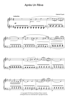 Apres Un Reve, Op.7, No.1 von Gabriel Fauré (Download) 