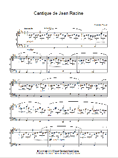 Cantique De Jean Racine von Gabriel Fauré (Download) 