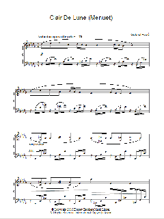 Minuet From Clair De Lune von Gabriel Fauré (Download) 