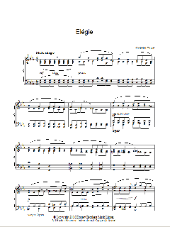 Elegie von Gabriel Fauré (Download) 