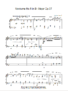 Nocturne No. 5 In B Flat Major, Op. 37 von Gabriel Fauré (Download) 
