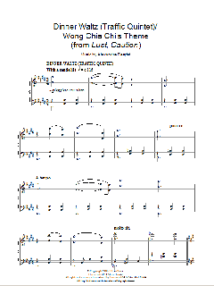 Dinner Waltz (Traffic Quintet) / Wong Chia Chi's Theme von Alexandre Desplat (Download) 