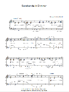 Sarabande von Georg Friedrich Händel (Download) 