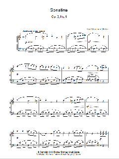 Sonatine, Op. 3, No. 1 von Carl Maria von Weber (Download) 