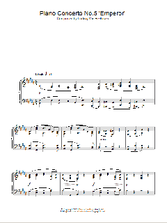 Piano Concerto No. 5 (Emperor), Eb Major, Op. 73, Theme From The Second Movement von Ludwig van Beethoven (Download) 