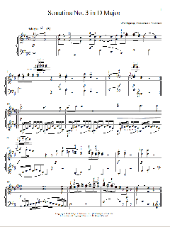 Sonatina No. 3 In D Major von Wolfgang Amadeus Mozart (Download) 