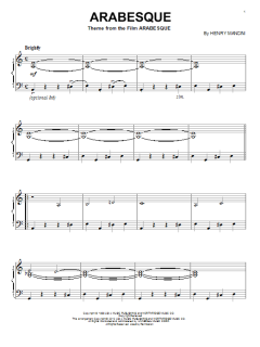 Arabesque von Henry Mancini (Download) 