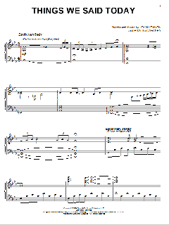 Things We Said Today von David Lanz (Download) 