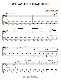 We Gather Together [Classical version] von Theodore Baker (Download) 