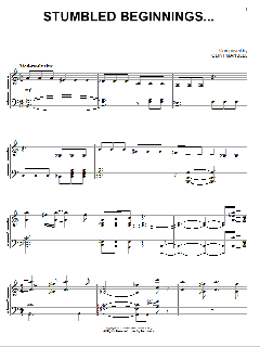 Stumbled Beginnings... von Clint Mansell (Download) 