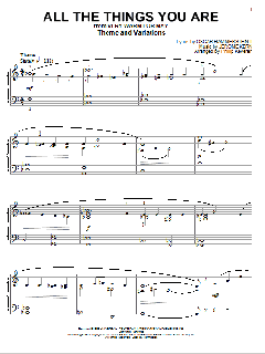 All The Things You Are von Jerome Kern (Download) 