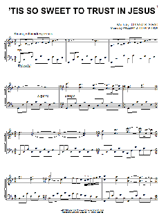 'Tis So Sweet To Trust In Jesus von Louisa M.R. Stead (Download) 