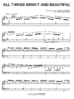 All Things Bright And Beautiful von Cecil Frances Alexander (Download) 